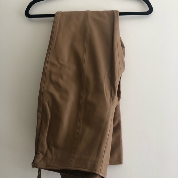 VS2 by Vakko Tan 100% Leather Pants Size 6 - Picture 1 of 4